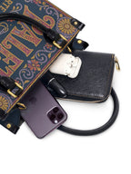 "La Paleta — Arte en cada costura" ver.3 Small Leather Handbag - interior