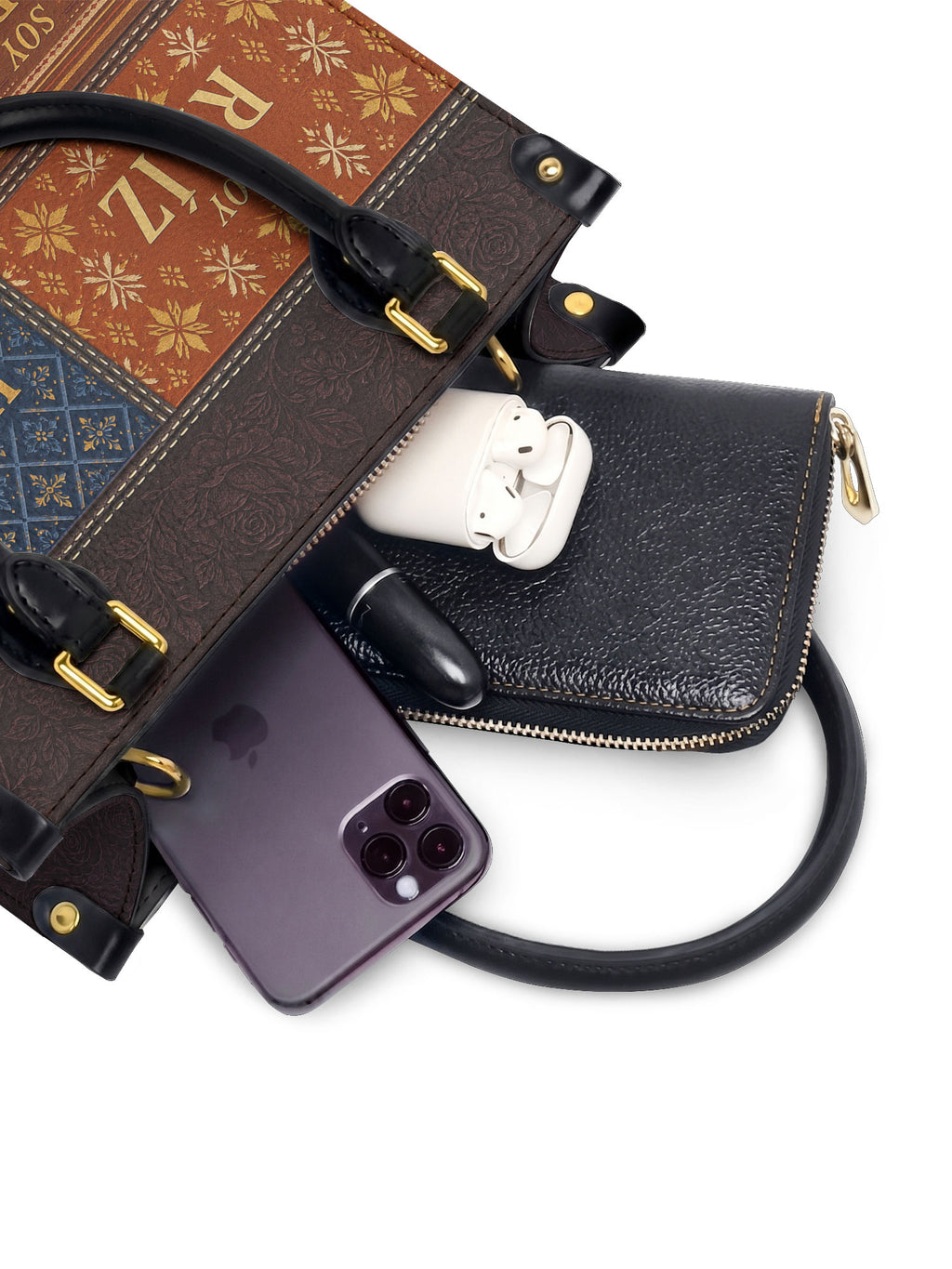 "LAS RAÍCES" ver.2 Small Leather Handbag - interior | Paleta Bags