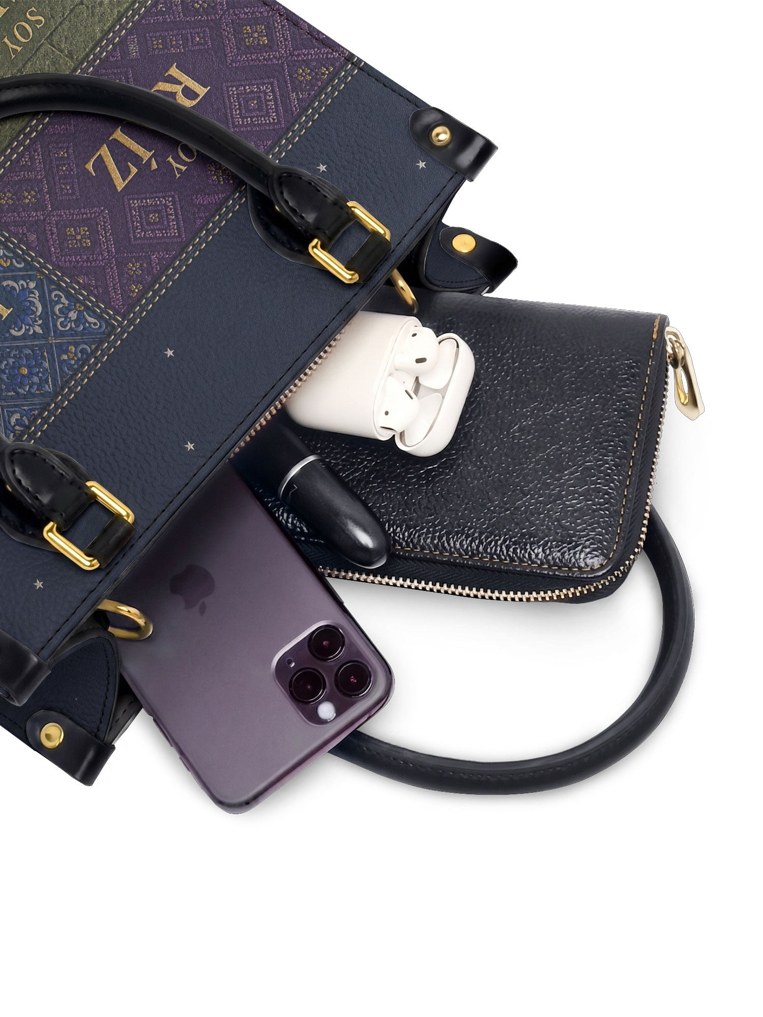 "LAS RAÍCES" ver.3 Small Leather Handbag - interior | Paleta Bags