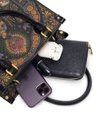 "Hecha a mano, hecha con amor" ver.5 Small Leather Handbag - interior