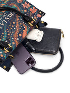 "Eres la mujer que alguna vez soñaste ser" ver.5 Small Leather Handbag - interior | Paleta Bags