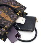 "Me cuido, me amo, me honro" ver.2 Small Leather Handbag - interior | Paleta Bags