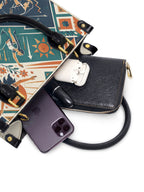 "Caí, me levanté, florecí" ver.3 Small Leather Handbag - interior | Paleta Bags