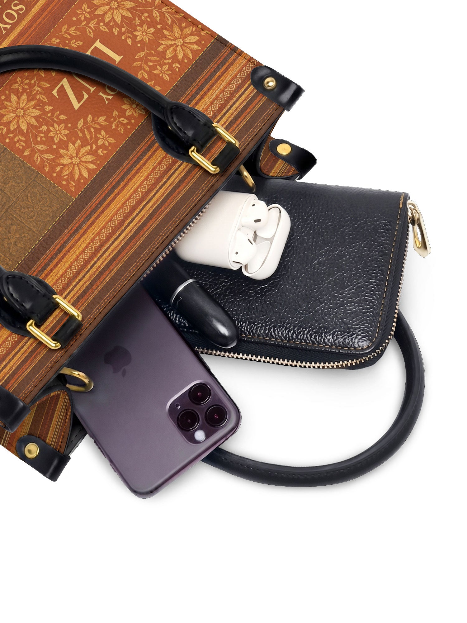 "LA LUMINOSA" ver.1 Small Leather Handbag - interior | Paleta Bags