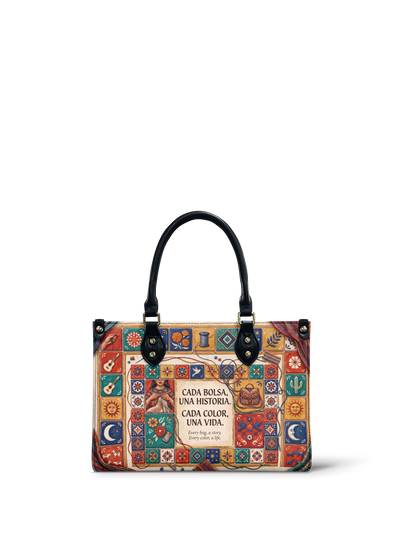 "Cada bolsa, una historia" ver.1 Small Leather Handbag