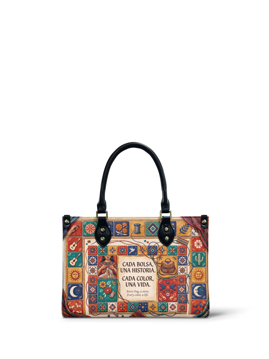 "Cada bolsa, una historia" ver.1 Small Leather Handbag