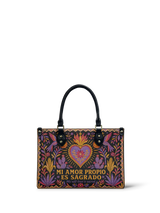 "Mi amor propio es sagrado" ver.4 Small Leather Handbag
