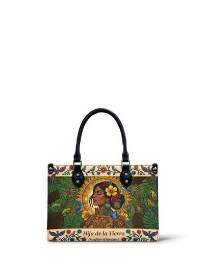"Soy hija de la tierra" ver.6 Small Leather Handbag