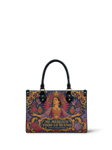 "Me merezco todo lo bueno" ver.2 Small Leather Handbag