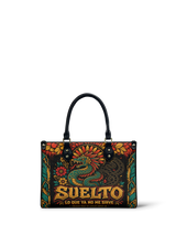 "Suelto lo que ya no me sirve" ver.2 Small Leather Handbag