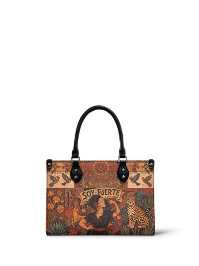 "Soy Fuerte" ver.1 Small Leather Handbag