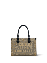 "Mi cultura es mi fortaleza" ver.5 Small Leather Handbag