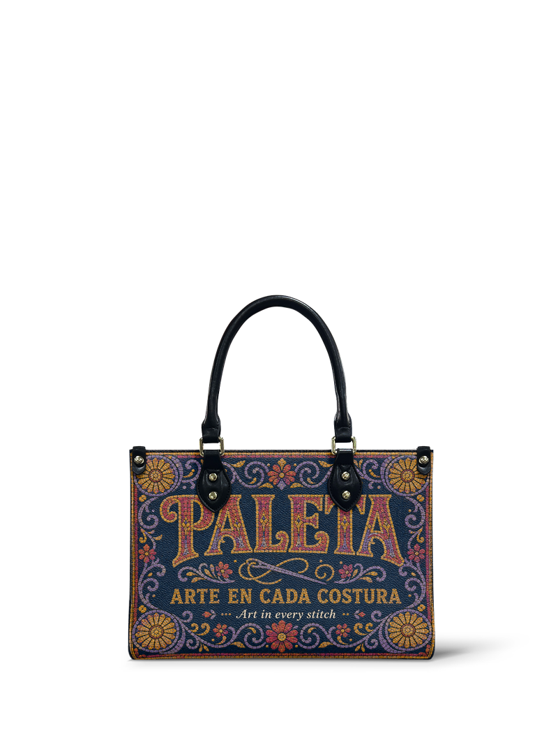 "La Paleta — Arte en cada costura" ver.3 Small Leather Handbag