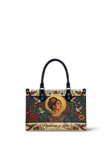 "Poderosa y Libre" ver.1 Small Leather Handbag