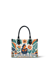 "Me cuido, me amo, me honro" ver.4 Small Leather Handbag