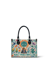 "Nací para brillar" ver.2 Small Leather Handbag