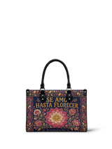 "Se amó hasta florecer" ver.4 Small Leather Handbag