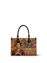 "Soy Fuerte" ver.2 Small Leather Handbag