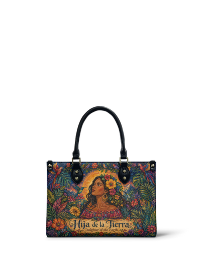 "Soy hija de la tierra" ver.4 Small Leather Handbag
