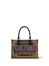 "Mi cultura es mi fortaleza" ver.3 Small Leather Handbag