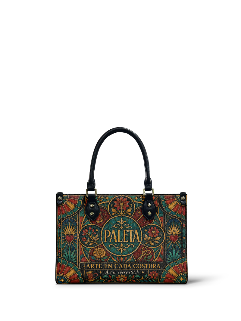 "La Paleta — Arte en cada costura" ver.5 Small Leather Handbag