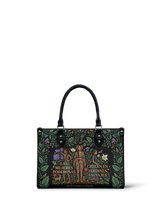 "Las mujeres poderosas crecen en jardines salvajes" ver.1 Small Leather Handbag
