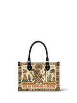"Soy la dueña de mi destino" ver.3 Small Leather Handbag