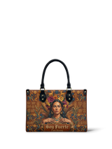"Soy Fuerte" ver.4 Small Leather Handbag