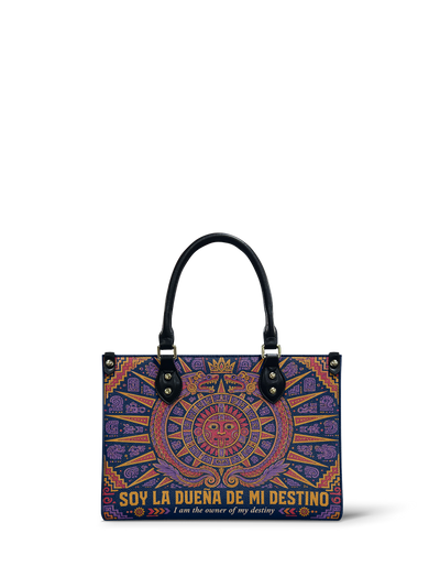 "Soy la dueña de mi destino" ver.1 Small Leather Handbag
