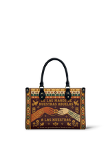 "De las manos de nuestras abuelas a las nuestras" ver.3 Small Leather Handbag