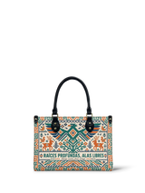 "Raíces profundas, alas libres" ver.4 Small Leather Handbag