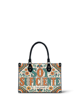 "Soy suficiente, tal y como soy" ver.4 Small Leather Handbag
