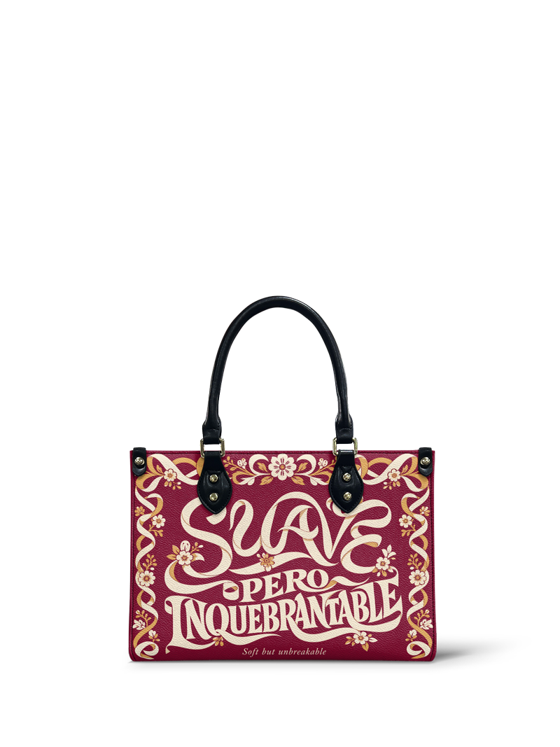 "Suave pero inquebrantable" ver.1 Small Leather Handbag