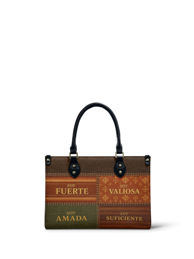 "LAS CUATRO VERDADES" ver.3 Small Leather Handbag