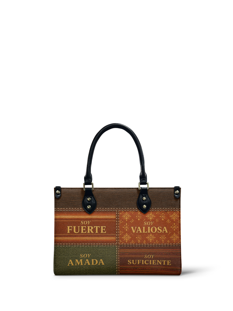 "LAS CUATRO VERDADES" ver.3 Small Leather Handbag