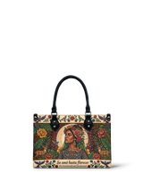 "Se amó hasta florecer" ver.8 Small Leather Handbag