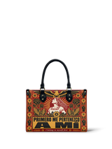 "Primero me pertenezco a mí" ver.3 Small Leather Handbag