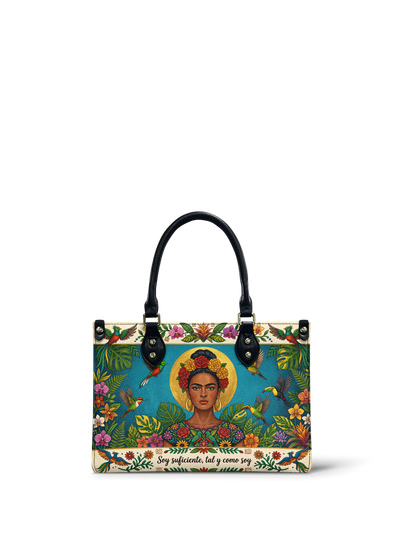 "Soy suficiente, tal y como soy" ver.11 Small Leather Handbag