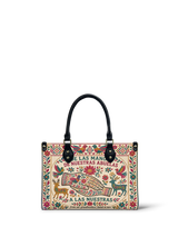 "De las manos de nuestras abuelas a las nuestras" ver.1 Small Leather Handbag