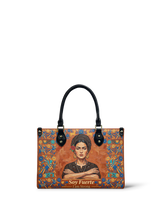 "Soy Fuerte" ver.5 Small Leather Handbag