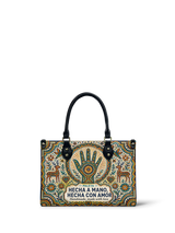 "Hecha a mano, hecha con amor" ver.3 Small Leather Handbag