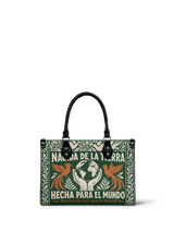 "Nacida de la tierra, hecha para el mundo" ver.3 Small Leather Handbag