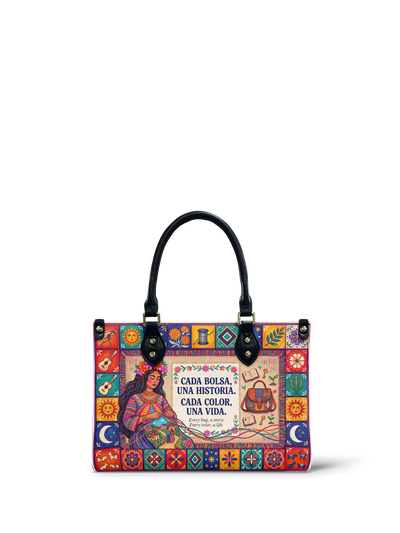 "Cada bolsa, una historia" ver.2 Small Leather Handbag