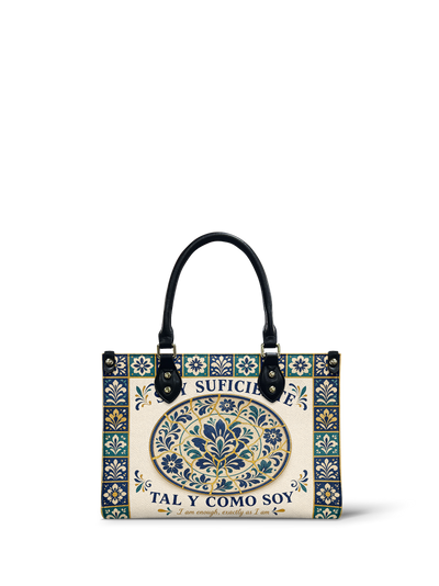 "Soy suficiente, tal y como soy" ver.8 Small Leather Handbag