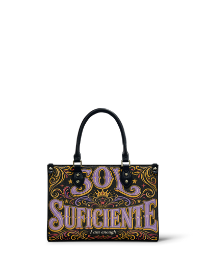 "Soy suficiente, tal y como soy" ver.2 Small Leather Handbag