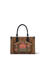 "Como la flor, regreso cada primavera" ver.4 Small Leather Handbag