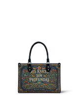 "Mis Raíces son Profundas" ver.4 Small Leather Handbag