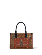 "Usa tus raíces con orgullo" ver.2 Small Leather Handbag
