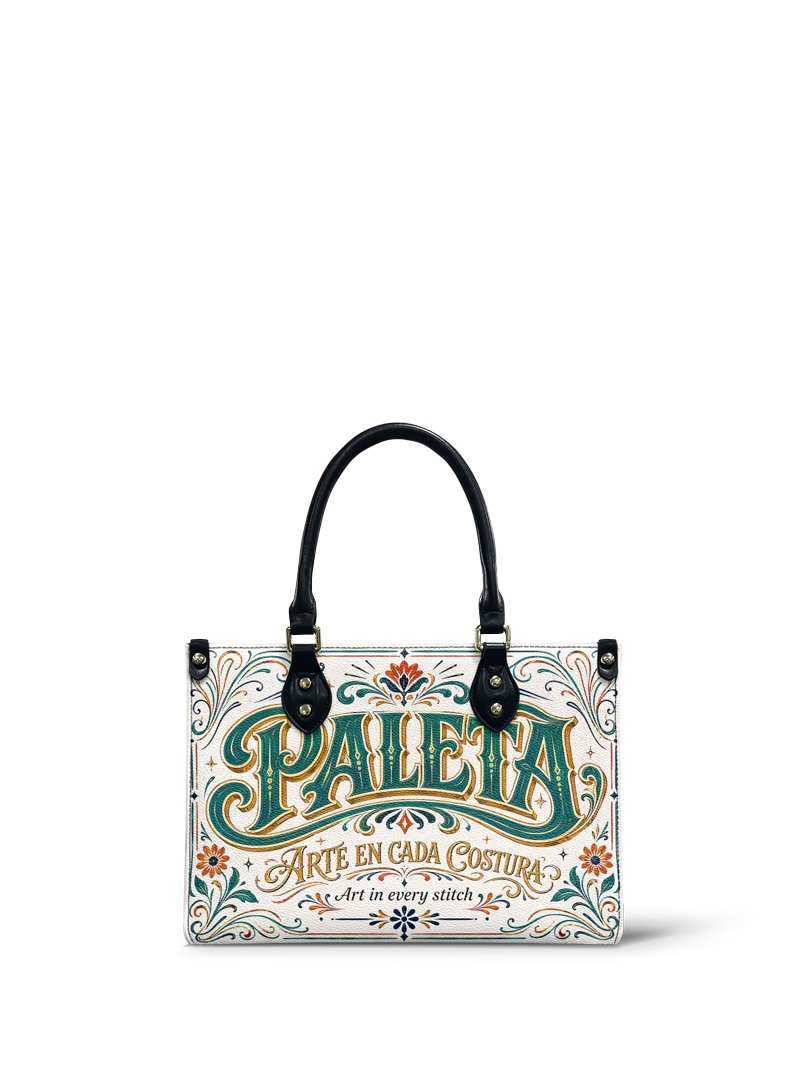 "La Paleta — Arte en cada costura" ver.2 Small Leather Handbag