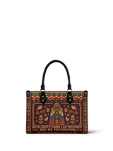 "Resiliente como las mujeres que me precedieron" ver.3 Small Leather Handbag